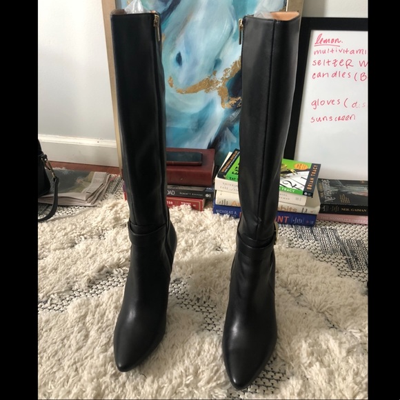 USED ONCE Calvin Klein Jemamine BlackBoots Size8.5 - Picture 5 of 11